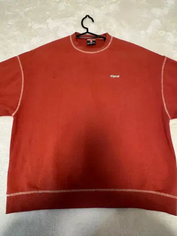 SIGNAL 오렌지 크루넥 트레이닝복 L 사이즈