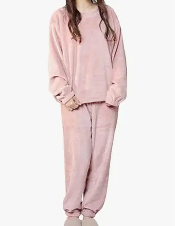 새상품 젤라피케풍 핑크 룸웨어 상하의 세트 복슬복슬 울트라 웜 입는 담요