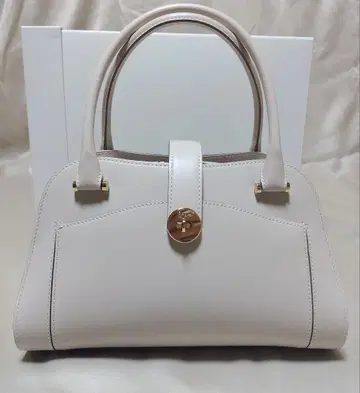 [ 긴자 카네마츠 프리미엄 ] 베이지 고급 가죽 핸드백