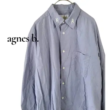 [일본제] 에네스베 옴 코튼 긴팔 셔츠 레어 도마뱀 자수