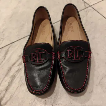 랄프 로렌 드라이빙 슈즈 블랙 레드