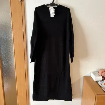 새상품 GLOBAL WORK 블랙 롱 니트 원피스