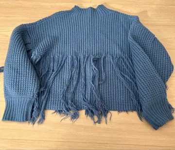 아메리빈티지 블루 니트 스웨터