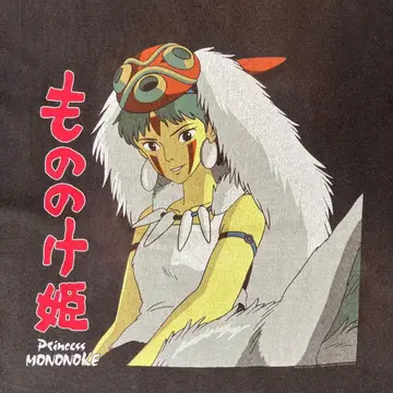 모노노케 히메 빈티지 T셔츠 L 지브리 princess mononoke