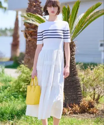 드레 스테리아 리브 니트 도킹 원피스