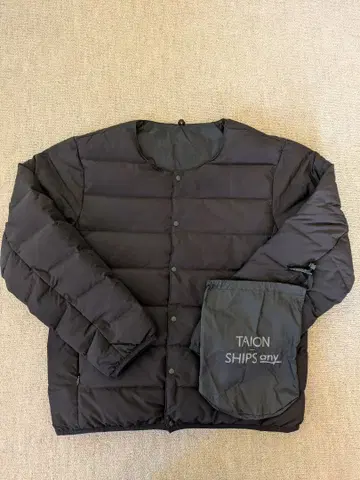 TAION SHIPS any 블랙 이너 다운 자켓