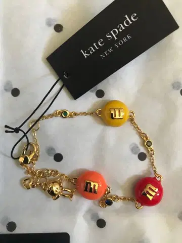 케이트 스페이드 m&m 초콜릿 캔디 팔찌 수납 가방 1개