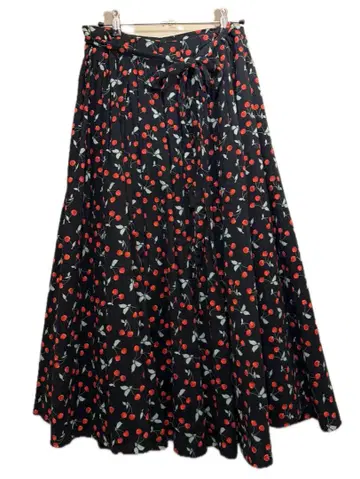 TSURU by Mariko Oikawa 체리 프린트 랩 스커트