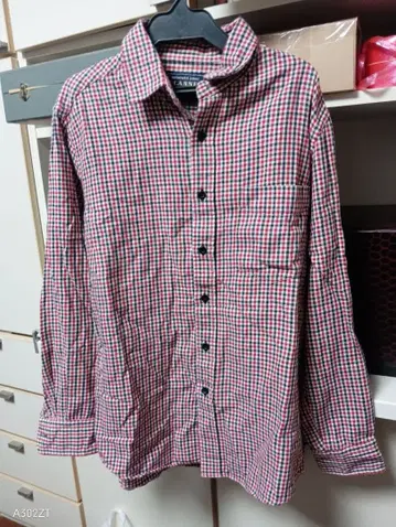 FLANNEL 빨검 체크 긴팔 셔츠