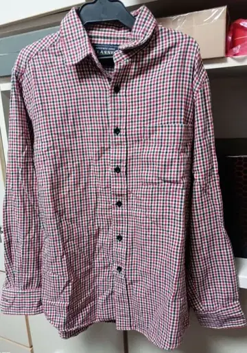 FLANNEL 빨검 체크 긴팔 셔츠