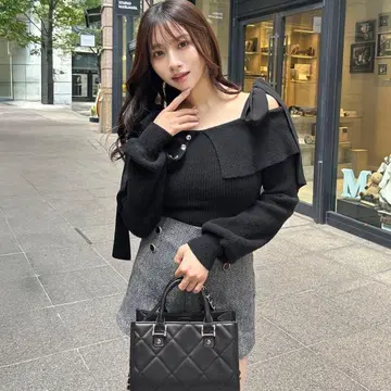 cheri mi 숄더 빅 리본 상의 z147c