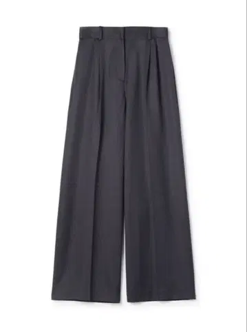 데프레 DESPRES 울 스킨 턱 와이드 팬츠 32