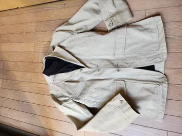 베이지 코듀로이 버튼 자켓 M 48