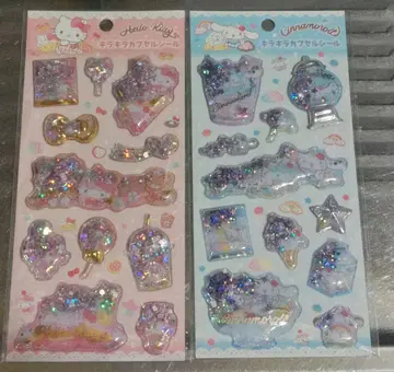 산리오 반짝반짝 캡슐씰 헬로키티 시나모롤