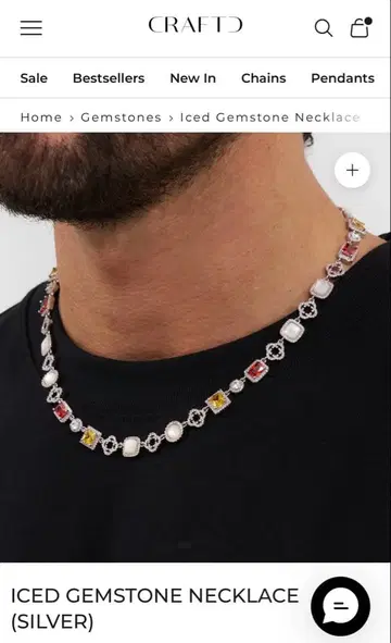 GEMSTONE NECKLACE (SILVER)