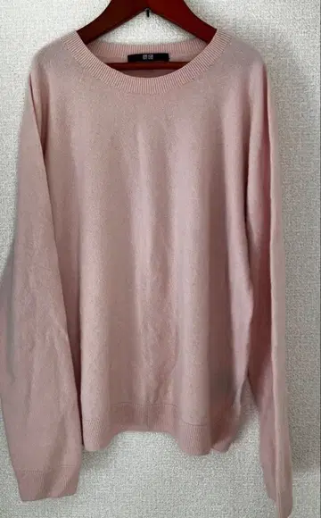 [ 새상품급 ] 유니클로 캐시미어 100% 니트 XL 핑크