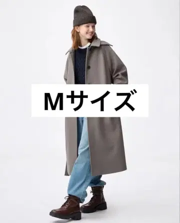 GU 코지 멜톤 발마칸 코트 브라운 M