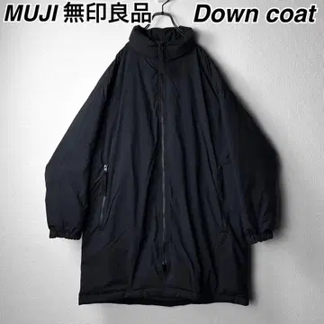 MUJI 무인양품 다운 자켓 코트 블랙