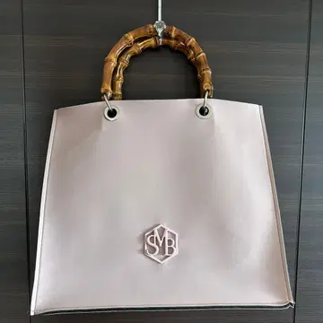 세이브 마이 백 핑크 토트백 대나무 핸들