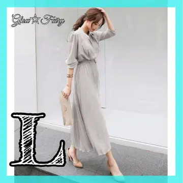 롱 원피스 여성용 긴팔 깔끔한 하이웨스트 드레스 롱 기장