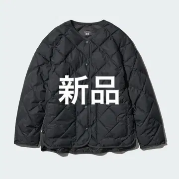 새상품 유니클로 퍼프 테크 릴랙스 자켓 블랙 M