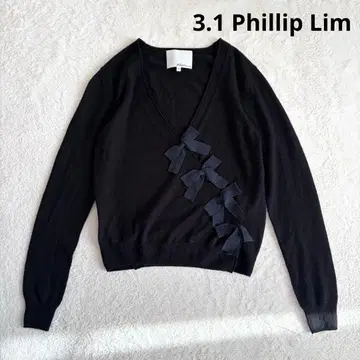 3.1 필립림 캐시미어 100% 카슈쿨 가디건 블랙