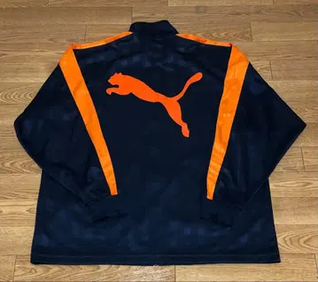 푸마 PUMA 빅 로고 일본제 저지 트랙 자켓 백 프린트