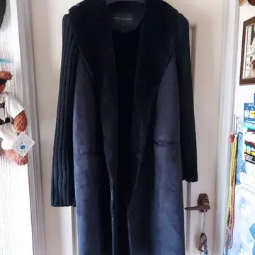 CENTIGRADE 다크 블루 롱 코트 L 사이즈