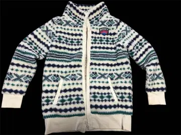 ROXY 기하학 패턴 플리스 자켓