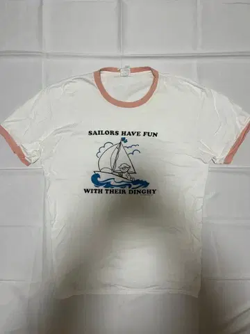 핑크 래글런 T셔츠