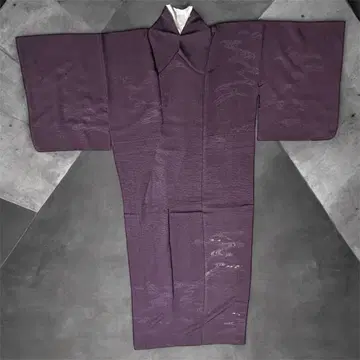 이중 기모노 고대 보라색 물결 무늬 파도 무늬 호몬기 NO.54