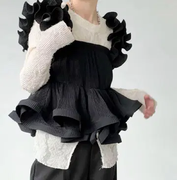 chuclla 페플럼 뷔스티에 블랙 츄클라