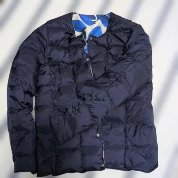 TAION 네이비 리버서블 다운 자켓 M