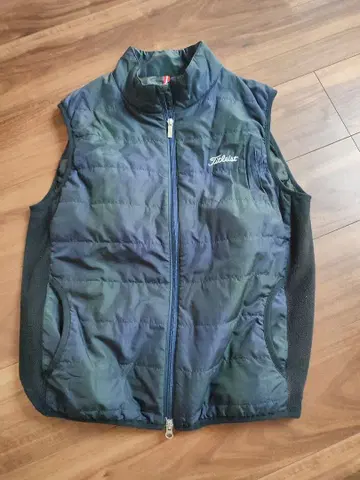 Titleist 남성용 베스트 (L) 그린 체크