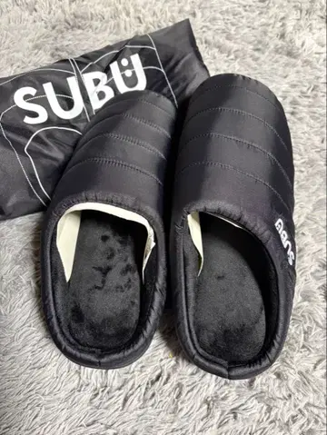 SUBU 블랙 슬리퍼 22-23.5