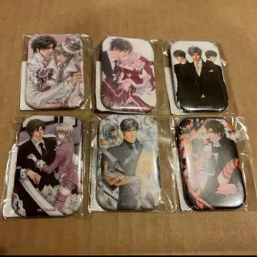 최저가 돈이 없어! DMM 스크래치 E상 스퀘어 캔뱃지 전 6종 세트