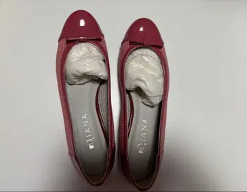 [ 미사용 ] D.IANA 핑크 플랫슈즈 25cm