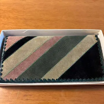 스트라이프 디자인 장지갑 약 20cm