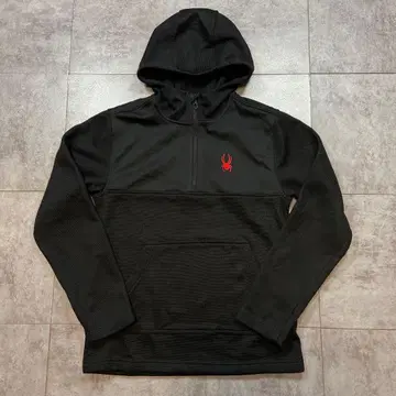 SPYDER 디자인 절개 후드티 속기모