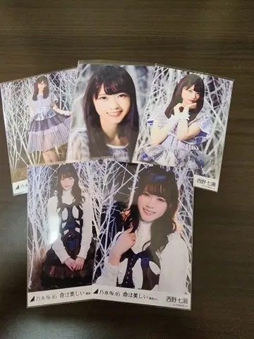 니시노 나나세 전 노기자카46 생명은 아름다워 선발ver. 5장 세트