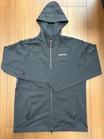 BRIEFING 블랙 후드 부착 자켓 M