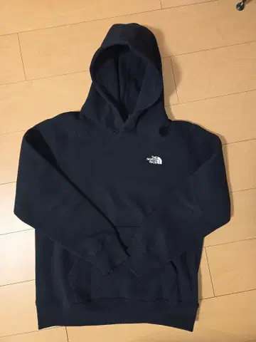 The North Face 블랙 두꺼운 원단 후드티 속기모