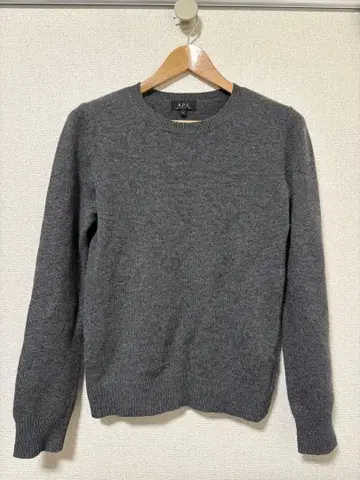 [ 새상품급 ] A.P.C. 그레이 크루넥 캐시미어 니트 XS