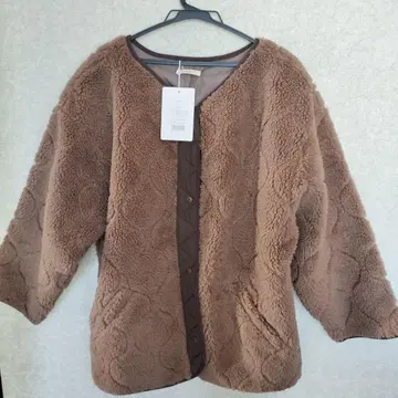 미사용 새상품! CLASSICAL ELF 브라운 퀼팅 보아 블루종