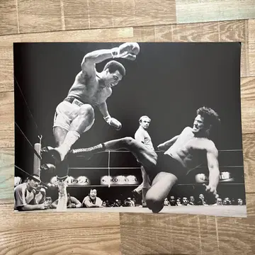 안토니오 이노키 대 알리전 일본 방문 포스터 사인 없는 사진 2