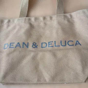 DEAN & DELUCA 로고 토트백 카페오레