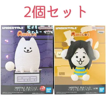 UNDERTALE 아미코토 테미 & 귀찮은 개 2점 세트 피규어