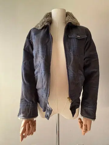 Imperial POST O'ALLS 체크 보아 안감 자켓 S 사이즈