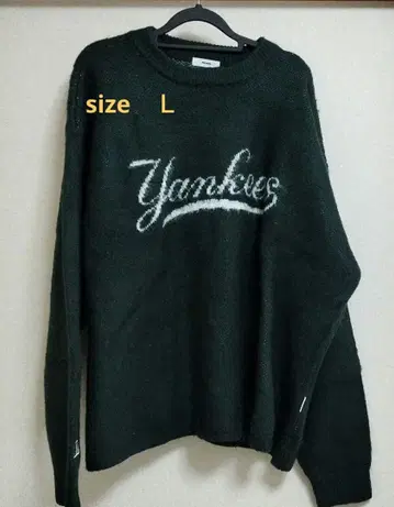 Perushu Yankees 로고 니트 스웨터 L