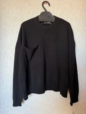 그랑더블 블랙 캐시미어 스웨터